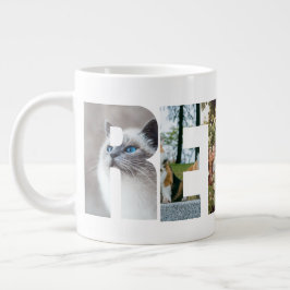 Persoonlijke verpensionsbrief-aanpasbare foto's grote koffiekop