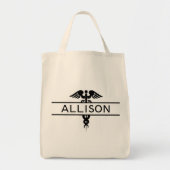 Persoonlijke verpleegkundige Caduceus Medical Tote Bag (Voorkant)