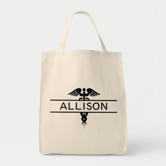 Persoonlijke verpleegkundige Caduceus Medical Tote Bag (Voorkant)