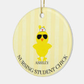 Persoonlijke verpleegkundige Sunshade Chick Keramisch Ornament (Links)
