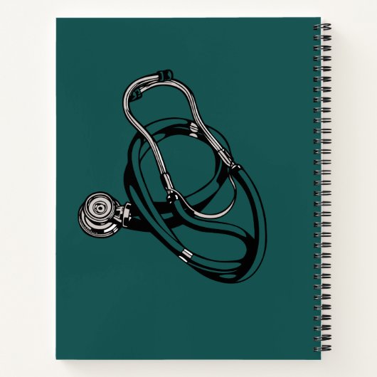 Persoonlijke verpleegkundigen in kruiden en face m notitieboek (Achterkant)