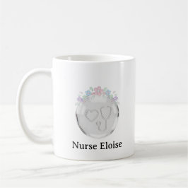 Persoonlijke verpleegster cadeau embleem mok
