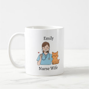 Persoonlijke verpleegster kat knuffel RN cadeau me Koffiemok