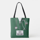 Persoonlijke verpleegster tote bag (Achterkant)