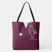 Persoonlijke verpleegster tote bag (Achterkant)