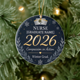 Persoonlijke verpleegstershoed ornament 2026 | Win