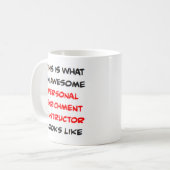 persoonlijke verrijkingsinstructeur, geweldige koffiemok (Voorkant links)