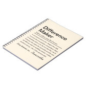 Persoonlijke Verschil Maker Notitieboek (Linkerzijde)