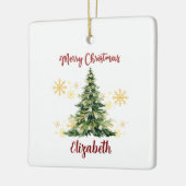 Persoonlijke versiering keramisch ornament (Links)