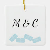 Persoonlijke versiering met leuke cadeau-illustrat keramisch ornament (Voorkant)