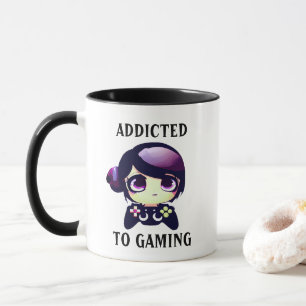 Persoonlijke verslaafd aan gamen Kawaii meisje gam Mok