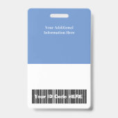 Persoonlijke verticale foto ID-badge Badge (Achterkant)