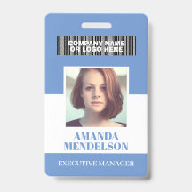 Persoonlijke verticale foto-ID-badge
