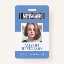 Persoonlijke verticale foto-ID-badge
