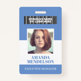 Persoonlijke verticale foto-ID-badge Badge