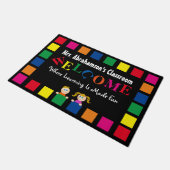 Persoonlijke verwelkoming van de lerarenopleiding deurmat (Schuin)