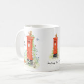 Persoonlijke verzending van je favoriete postbus M Koffiemok (Voorkant links)