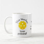 Persoonlijke VERZOEK DEZE LERAAR HOUDT VAN PICKLEB Koffiemok (Links)