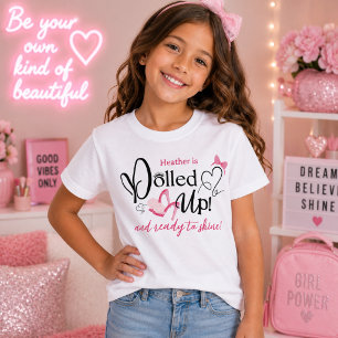 Persoonlijke Verzorgde Meisjes Verjaardag T-shirt