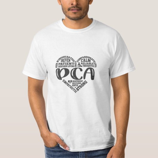 Persoonlijke verzorger, pca, thuiszorg t-shirt (Voorkant)