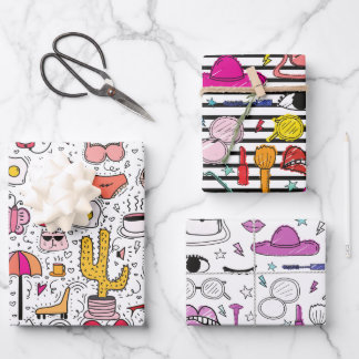 Persoonlijke verzorging mode cosmetica Girly Patte Inpakpapier Vel