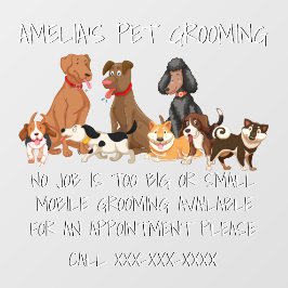 Persoonlijke Verzorging van Huisdieren Cute Honden Raamsticker