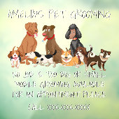 Persoonlijke Verzorging van Huisdieren Cute Honden Raamsticker (Vel 3)