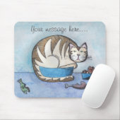 Persoonlijke vetkat Funny mousepad Muismat (Met muis)