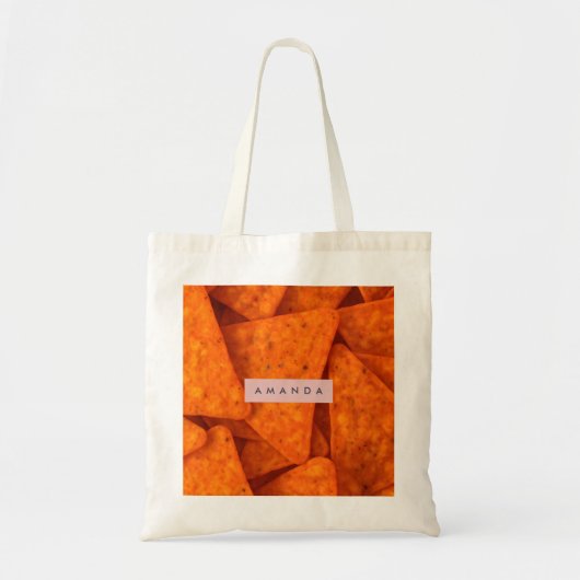 Persoonlijke Vette Nacho Kaas Chip Tote Bag (Voorkant)