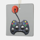 persoonlijke videogamer-cadeau keramisch ornament (Links)