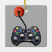 persoonlijke videogamer-cadeau keramisch ornament (Voorkant)