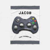 Persoonlijke videogamer fleece deken (Voorkant)