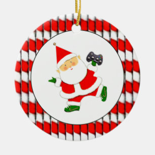 Persoonlijke videogamer keramisch ornament