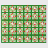 Persoonlijke videogamer kerstcadeau cadeaupapier (Vlak)