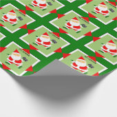 Persoonlijke videogamer kerstcadeau cadeaupapier (Hoek)
