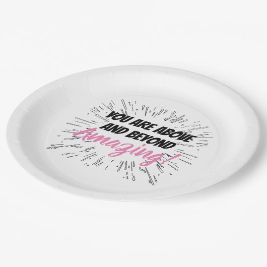 Persoonlijke viering papieren bordje (Gekanteld)