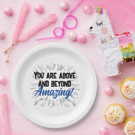 Persoonlijke viering papieren bordje (Feest)