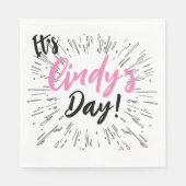 Persoonlijke viering servet (Voorkant)