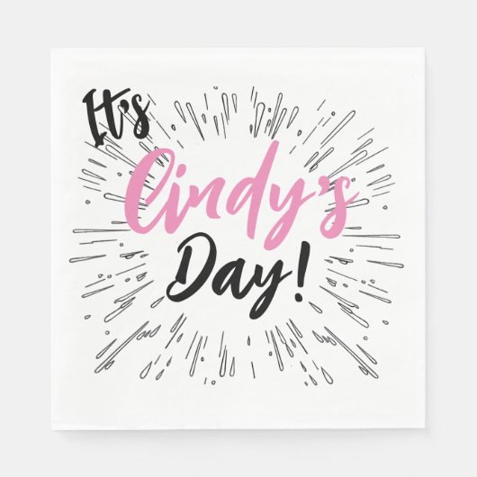 Persoonlijke viering servet (Voorkant)