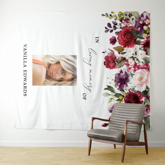 Persoonlijke viering van levensachtergrond wandkleed (In Situ (horizontaal))