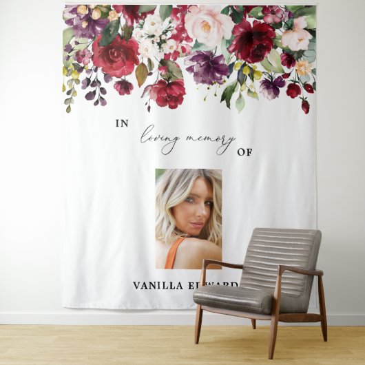 Persoonlijke viering van levensachtergrond wandkleed (In situ)