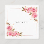 Persoonlijke vierkant Visitekaartjes (Achterkant)