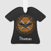 Persoonlijke Viking Crossed Swords en Raven Ornament (achterkant)