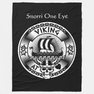 Persoonlijke Viking op het hart Fleece Deken