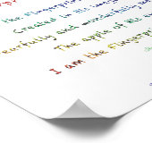 Persoonlijke vingerafdruk van God poster (Hoek)