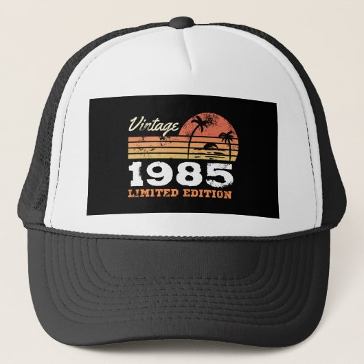 Persoonlijke Vintage 1985 Limited Edition Trucker Pet (Voorkant)