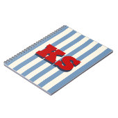 Persoonlijke Vintage Americana Aangepaste Initiale Notitieboek (Linkerzijde)