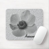 Persoonlijke Vintage Anemone Muismat (Met muis)