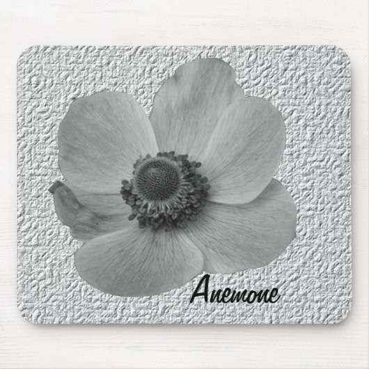 Persoonlijke Vintage Anemone Muismat (Voorkant)