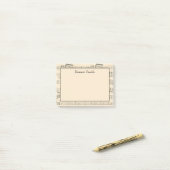 Persoonlijke vintage antieke bladmuziek post-it® notes (Op bureau)